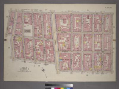 Plate 19, Part of Section 2: [Bounded by E. Houston Street, Orchard Street, Delancey Street, Bowery Street, Spring Street, Elm Street, Prince Street and Crosby Street.]
