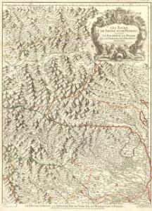 Les Estats de Savoye et de Piémont le Dauphiné, la Bresse Partie du Lionnois et de la Provence.