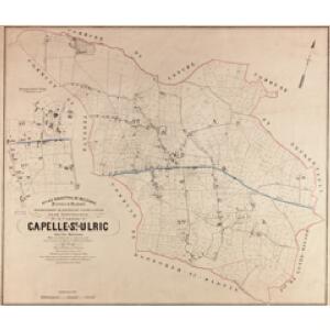 Plan parcellaire de la commune de Capelle-St-Ulric : avec les mutations