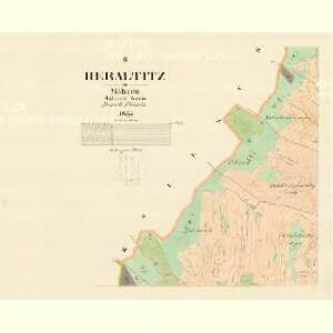 Heraltitz - m0686-1-002 - Kaiserpflichtexemplar der Landkarten des stabilen Katasters