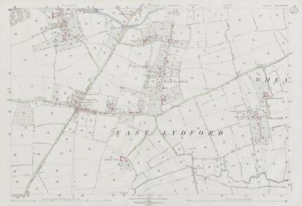 Somerset LXIV.10 (includes: Babcary; Lovington; Lydford) - 25 Inch Map