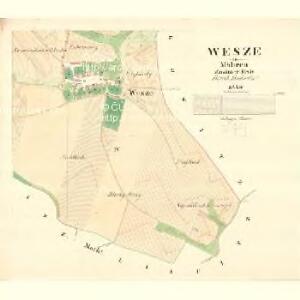 Wesze - m3352-1-002 - Kaiserpflichtexemplar der Landkarten des stabilen Katasters