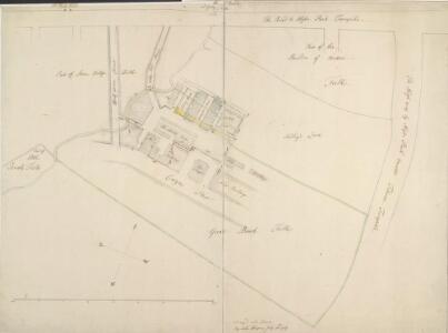 Drawn plan of the estate of Lord Berkley