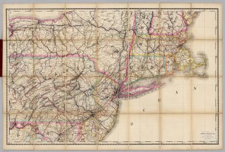 (Penn., N.Y., New England) Railroad Map of the United States.