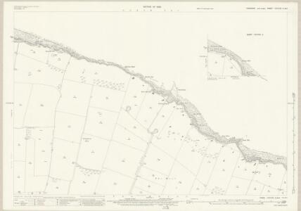Yorkshire CXXVIII.3 (inset CXXVIII.4) (includes: Bempton; Flamborough) - 25 Inch Map