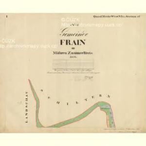 Frain - m3469-1-001 - Kaiserpflichtexemplar der Landkarten des stabilen Katasters