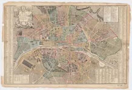 Plan de la ville et faubourg de Paris : avec tous ses accroissemens et la nouvelle eceinte des barrieres de cette capitale