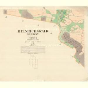 Heinrichswald (Kilerzow) - m1110-1-009 - Kaiserpflichtexemplar der Landkarten des stabilen Katasters