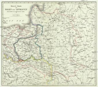Neueste karte von Polen und Lithauen nebst Theilen der angränzenden Länder