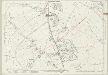 Warwickshire XXXVI.12 (includes: Alcester; Arrow; Coughton; Inkberrow) - 25 Inch Map