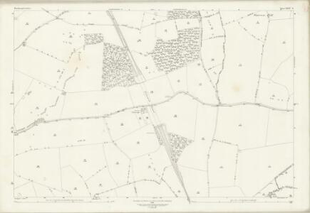 Northamptonshire XXIV.9 (includes: Arthingworth; Draughton; Harrington; Kelmarsh; Maidwell) - 25 Inch Map