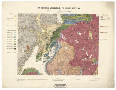 Geologisk kart 10: Den geologiske undersøgelse, Rektangel 9B Hønefoss