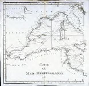 Carte de la Mer Méditerranée, 1