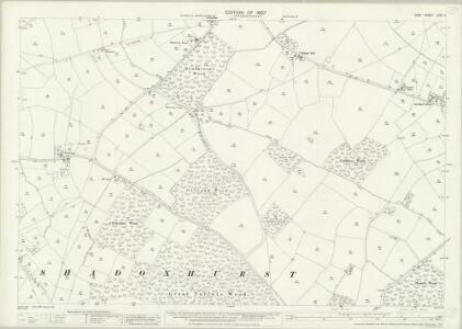 Kent LXXII.4 (includes: Kingsnorth; Shadoxhurst) - 25 Inch Map