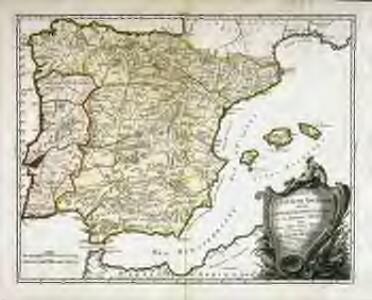 Carte de l'Espagne ancienne
