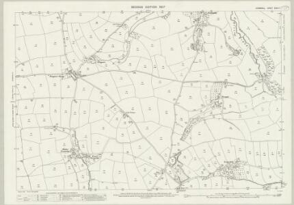 Cornwall XXXVI.7 (includes: Menheniot; Quethiock) - 25 Inch Map