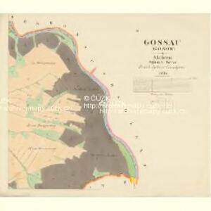 Gossau (Gosow) - m1280-1-003 - Kaiserpflichtexemplar der Landkarten des stabilen Katasters