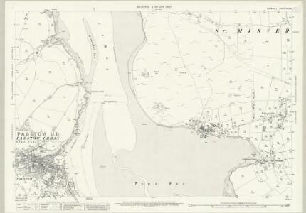 Cornwall XVIII.16 (includes: Padstow Urban; St Minver Lowlands) - 25 Inch Map