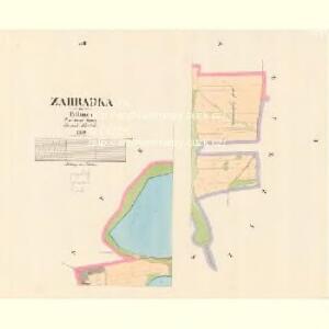 Zahradka - c9075-1-001 - Kaiserpflichtexemplar der Landkarten des stabilen Katasters