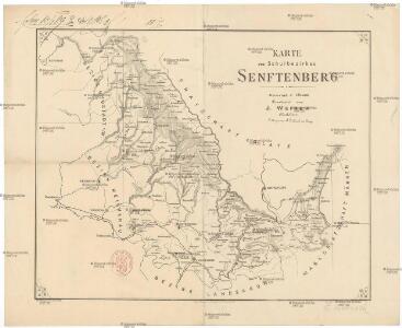Karte des Schulbezirkes Senftenberg