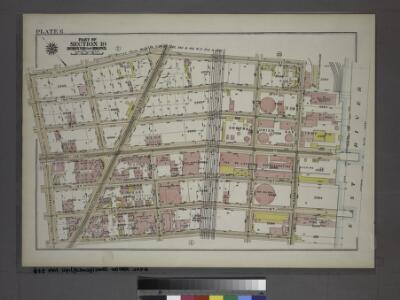 Plate 6, Part of Section 10, Borough of the Bronx. [Bounded by E. 141st Street, Locust Avenue, E. 135th Street and Cypress Avenue.]