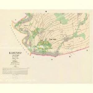 Kamenitz (Kamenic) - c3003-1-002 - Kaiserpflichtexemplar der Landkarten des stabilen Katasters