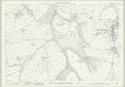 Cornwall VIII.8 (includes: Jacobstow; Week St Mary) - 25 Inch Map
