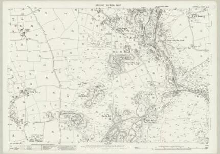 Cornwall XL.16 (includes: St Dennis; St Enoder; St Stephen in Brannel) - 25 Inch Map