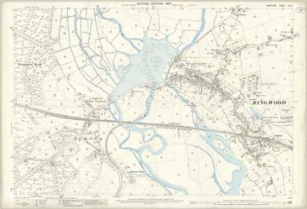 Hampshire and Isle of Wight LXX.11 (includes: Ringwood; St Leonards and St Ives) - 25 Inch Map