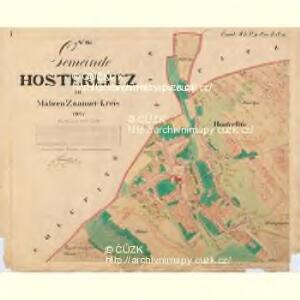 Hosterlitz - m0852-1-001 - Kaiserpflichtexemplar der Landkarten des stabilen Katasters