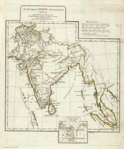 Ad antiquam Indiae geographiam tabula.