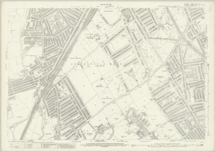 London (1915- Numbered sheets) VIII.16 (includes: Battersea; Wandsworth Borough; Wimbledon St Mary) - 25 Inch Map