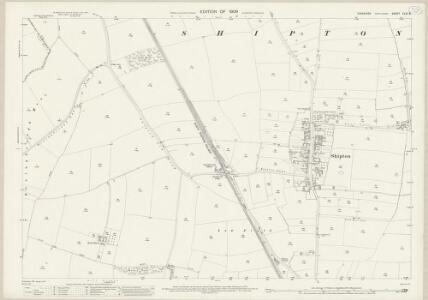Yorkshire CLVI.8 (includes: Beningbrough; Newton Upon Ouse; Overton; Shipton) - 25 Inch Map