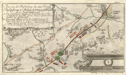 Plan, von der Aufhebung des, zur Königl. Preussis. Armee in Mähren bestimmten grossen Transport d. 30. Junÿ 1758