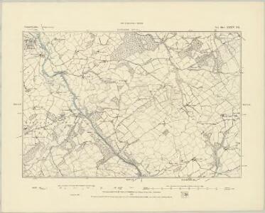 Carmarthenshire XXXIV.NW - OS Six-Inch Map