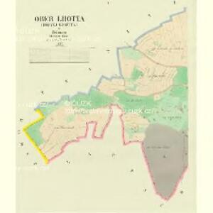 Ober Lhotta (Hornj Lhotta) - c2083-1-001 - Kaiserpflichtexemplar der Landkarten des stabilen Katasters
