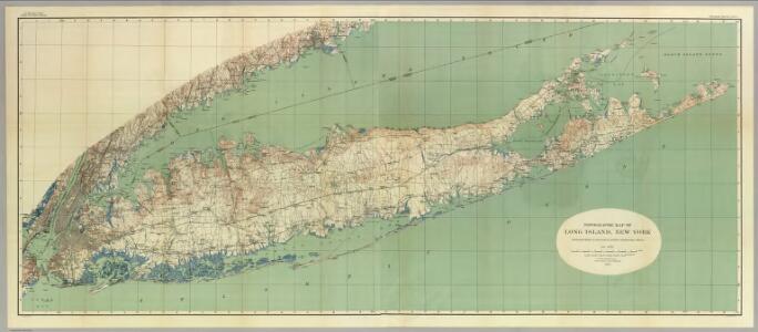 Map Of Long Island, New York.
