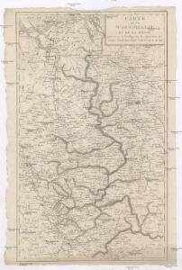 Carte de la Westphalie et de la Hesse