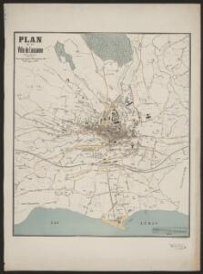 Plan de la ville de Lausanne et de sa banlieue