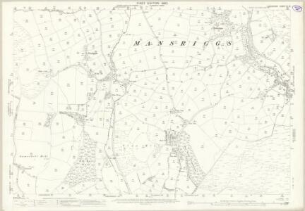 Lancashire XI.15 (includes: Egton With Newland; Mansriggs; Osmotherley; Ulverston) - 25 Inch Map
