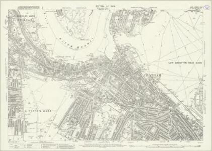 Kent XIX.7 (includes: Chatham; Frindsbury Extra; Gillingham; Rochester) - 25 Inch Map