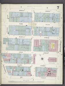 Manhattan, V. 1, Plate No. 7 [Map bounded by Murray St., Broadway, Dey St., College Pl.]