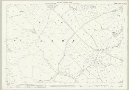 Cornwall IX.9 (includes: Week St Mary; Whitstone) - 25 Inch Map