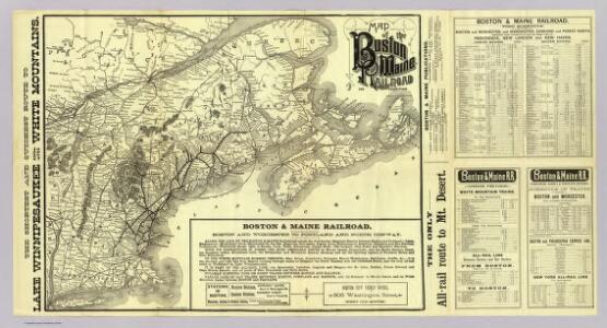 Map Boston & Maine Railroad.