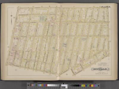 Buffalo, Double Page Plate No. 11 [Map bounded by North St., Jefferson St., Genesee St., Goodell St., Main St.]