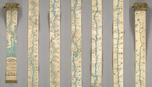 Ribbon Map Of The Father Of Waters.
