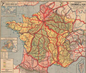 France Chemins de Fer Principales lignes de navigation
