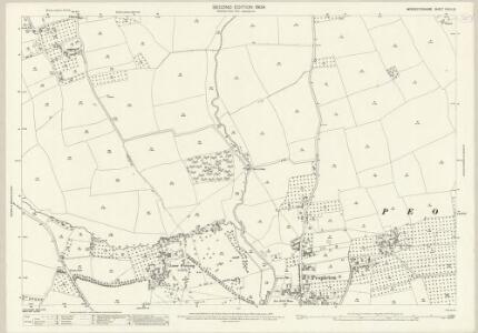 Worcestershire XXXIV.15 (includes: Peopleton; Stoulton; White Ladies Aston) - 25 Inch Map