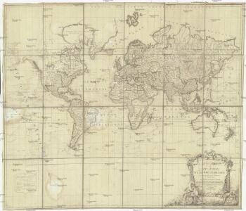 Mappe monde ou carte générale du globe terrestre