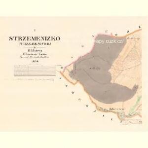 Strzemenizko (Trzemeniček) - m2912-1-001 - Kaiserpflichtexemplar der Landkarten des stabilen Katasters